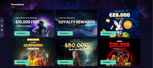 Stellar Spins Casino Bonuses and Promotions